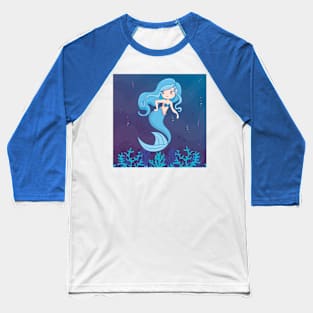 Cute mermaid Baseball T-Shirt